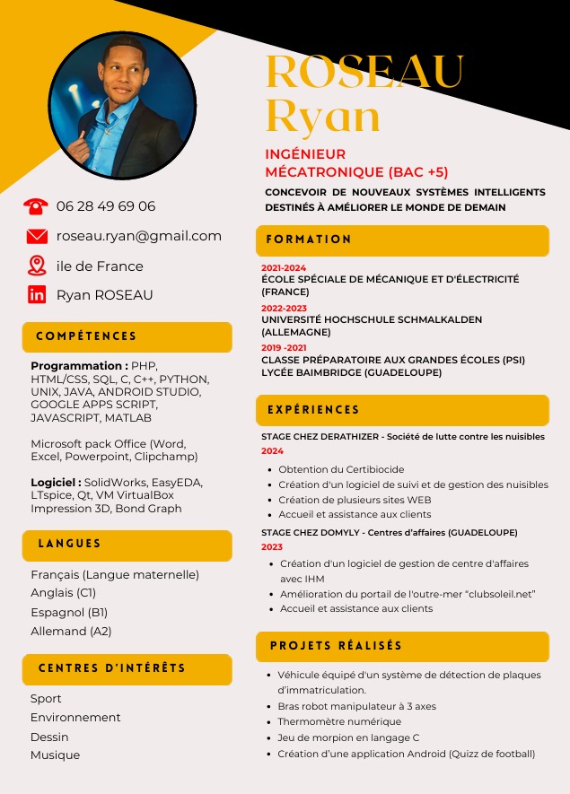 CV professionnel ingénierie